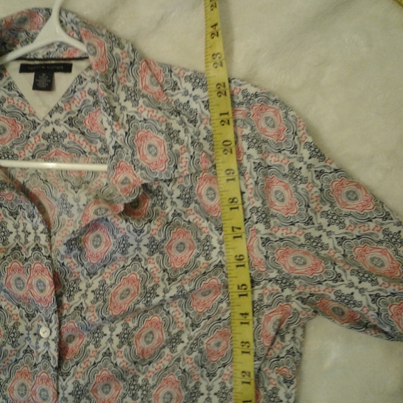 Women's Tommy Hilfiger button down shirt paisley print - Picture 8 of 8
